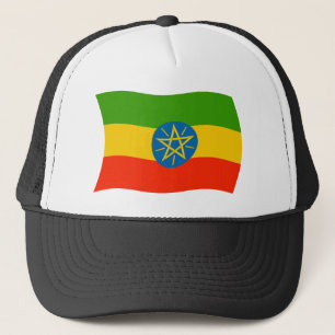 Etiopiens flagga hatt truckerkeps