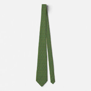 Etiopiens Flagga Hearts Tie Slips