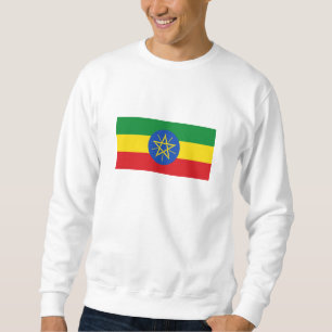 Etiopiens flagga lång ärmad tröja