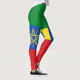 Etiopiens Flagga Leggings