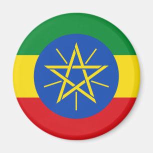 Etiopiens flagga magnet