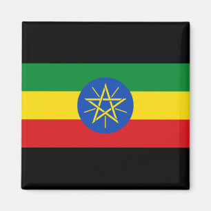 Etiopiens flagga magnet