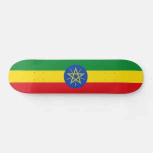 Etiopiens flagga mini skateboard bräda 18,5 cm