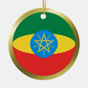 Etiopiens Flagga Ornament