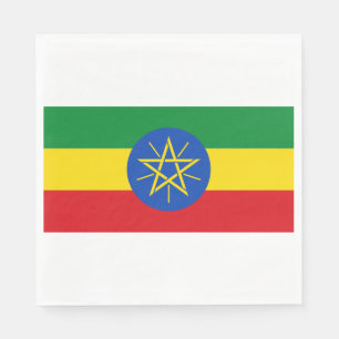 Etiopiens flagga pappersservett
