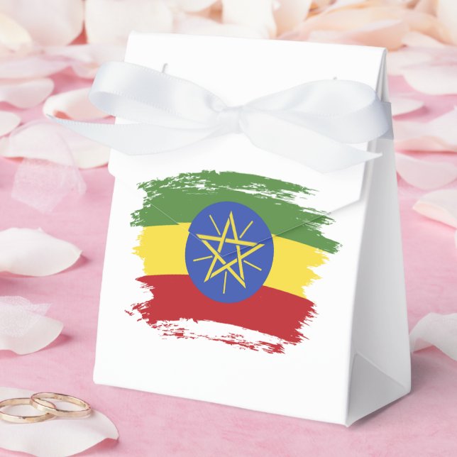 Etiopiens flagga presentaskar (Bröllop)