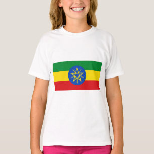 Etiopiens flagga t shirt