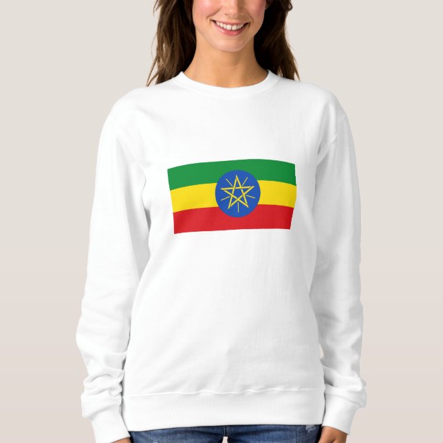 Etiopiens flagga t shirt (Framsida)