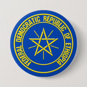 Etiopiens runda Emblem Knapp