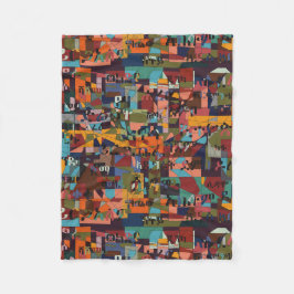 Etiopiens städer fleecefilt