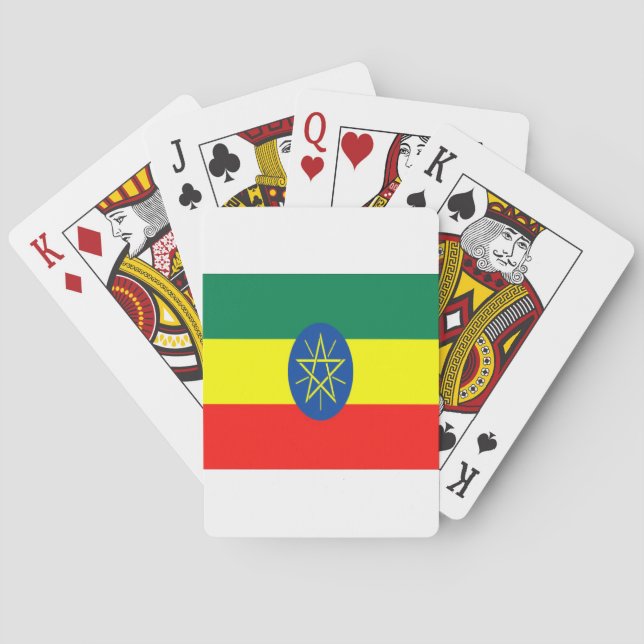 Etiopiens tro och hopp spel kort (Baksidan)