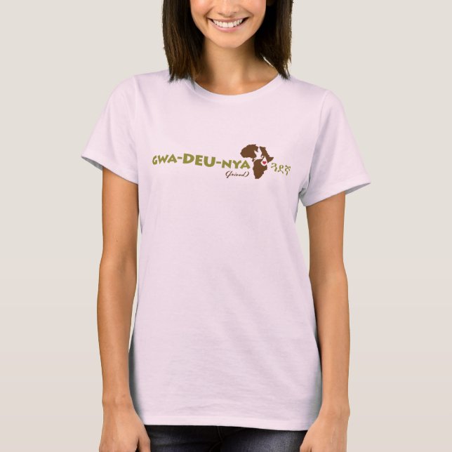 Etiopiens "vän" t-shirt (Framsida)