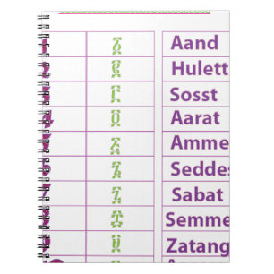 Etiopiern/Amharic numrerar Anteckningsbok