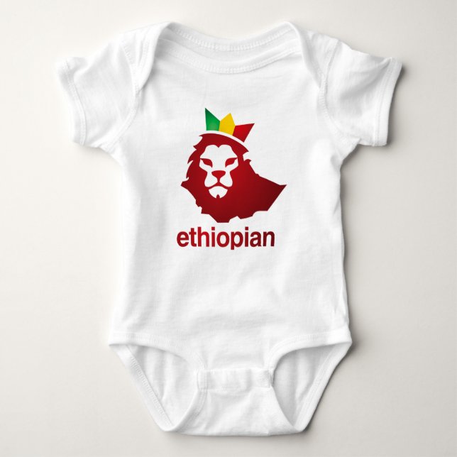 Etiopiern driver - den babyJersey bodysuiten Tee (Framsida)
