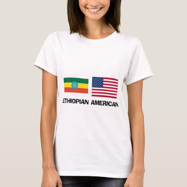 Etiopisk amerikan t-shirt (Framsida)
