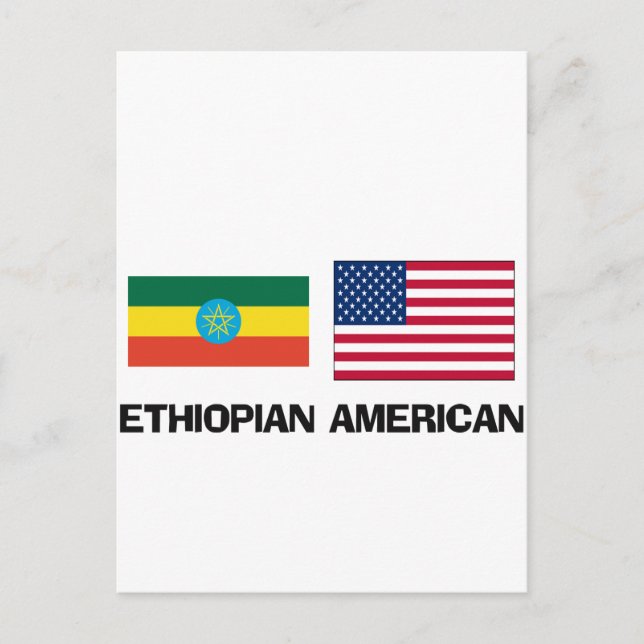 etiopisk amerikan vykort (Framsida)