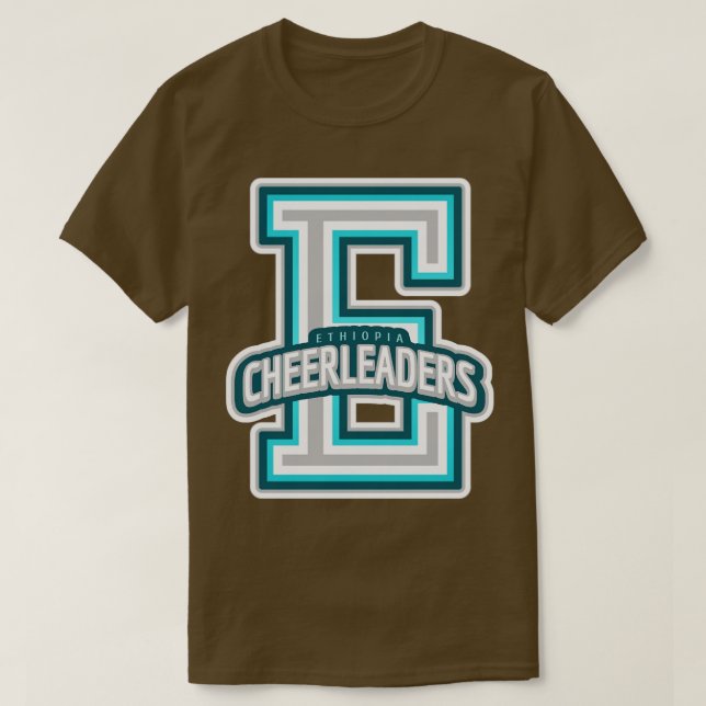 Etiopisk Cheerledare T Shirt (Design framsida)