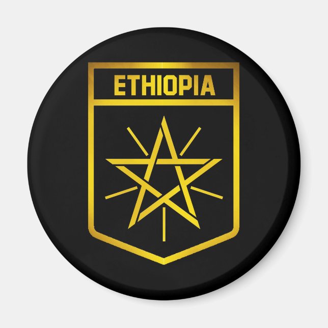 Etiopisk Emblem Magnet (Framsidan)