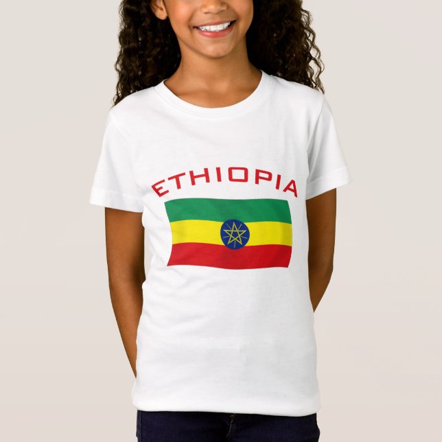 Etiopisk flagga 2 tee (Framsida)