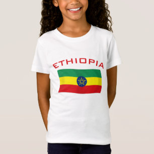 Etiopisk flagga 2 tee shirt