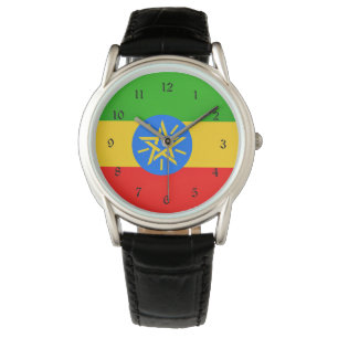 etiopisk flagga armbandsur