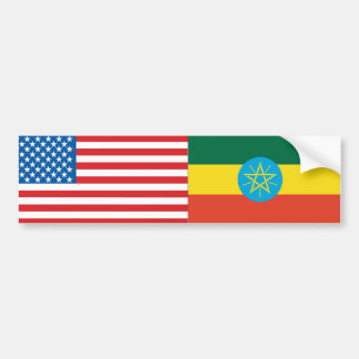 Etiopisk flagga bildekal