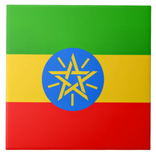 etiopisk flagga kakelplatta