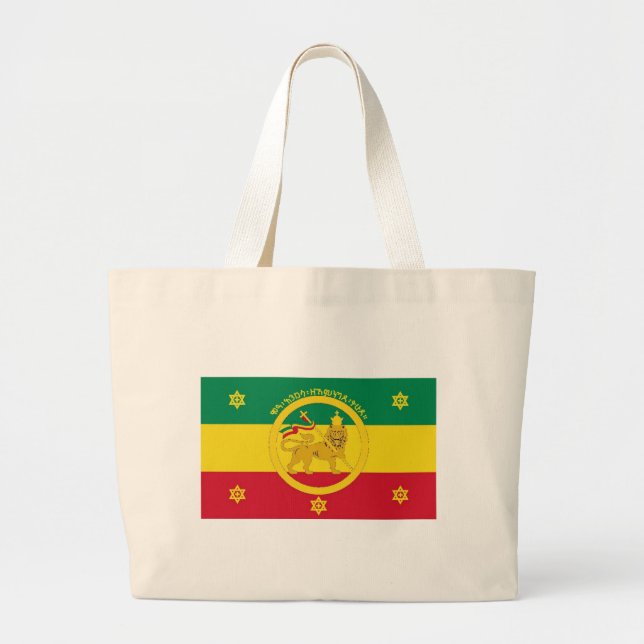 Etiopisk imperialistisk flagga - Haile Selassie Jumbo Tygkasse (Framsidan)