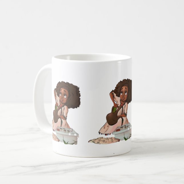 Etiopisk kaffekermoni|Buna cermony Kaffemugg (Framsida vänster)