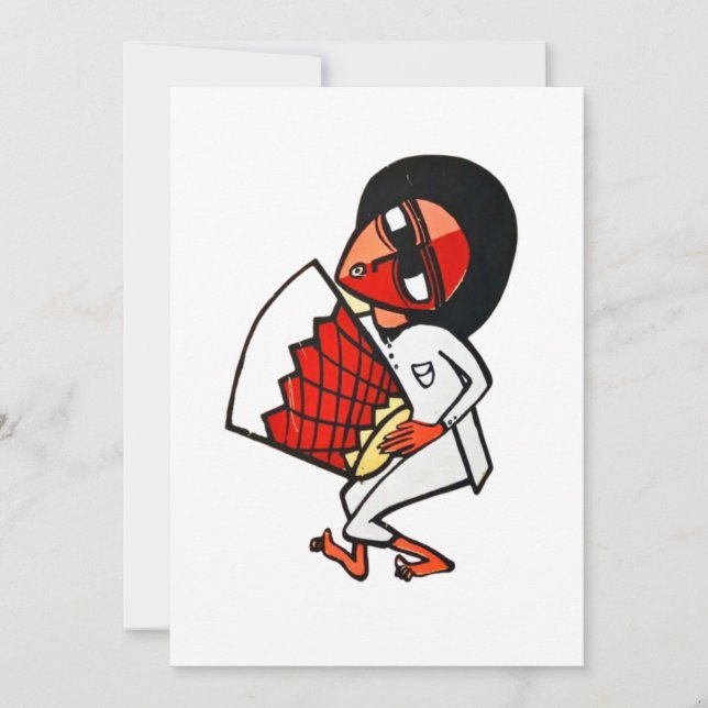 etiopisk Kebero Inbjudningar (Framsida)