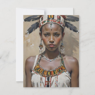 Etiopisk kvinna C Julkort