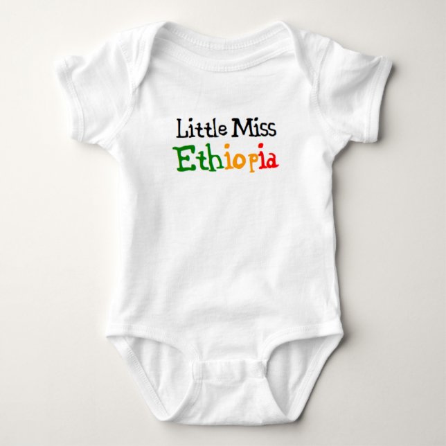 etiopisk liten miss t shirt (Framsida)