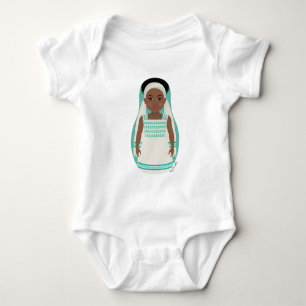 Etiopisk Matryoshka Baby Bodysuit Tröja