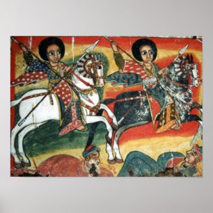 Etiopisk ortodox Tewahedo Church Painting Poster