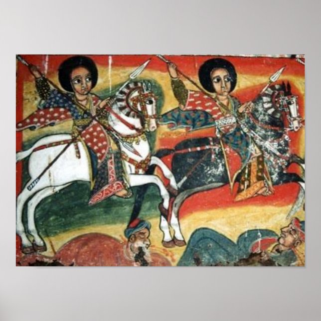 Etiopisk ortodox Tewahedo Church Painting Poster (Framsidan)