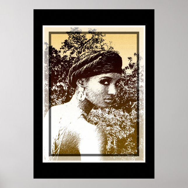 etiopisk skönhet poster (Framsidan)