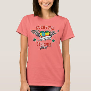 Etiopisk t-skjorta design t shirt