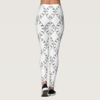 etiopisk tids- trollande amharic Clock Yoga Leggin Leggings