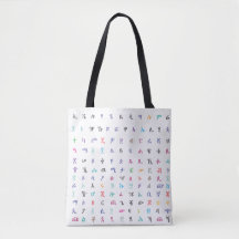 Etiopisk totepåse med Amharic brev