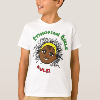 Etiopiska flickor härskar! tee shirt