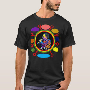 Etiopiska klädda Teddy Afro T Shirt