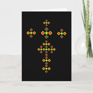 Etiopiska Kor Art etiopiska traditionella kläder Kort