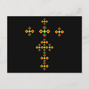 Etiopiska Kor Art etiopiska traditionella kläder Vykort
