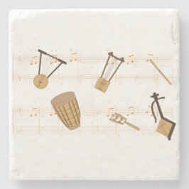 etiopiska musikinstrument T-Shirt Stenunderlägg