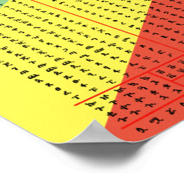 Etiopiskt, arteriskt alfabet PDF och Poster