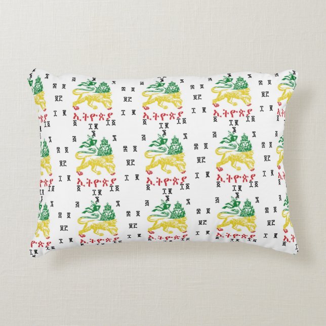 Etiopiskt lejont kudder prydnadskudde (Framsidan)