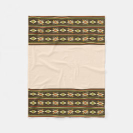 Etiopiskt Tebeb-mönster Fleecefilt