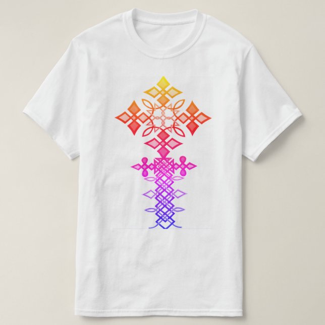 Etiopiskt traditionellt Kor Design T-Shirt (Design framsida)