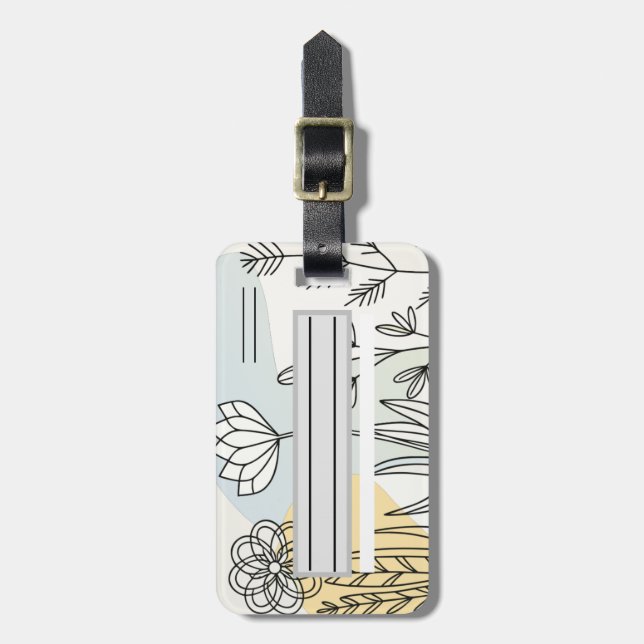 Etiqueta de equipaje, sencilla  bagagebricka (Vertikal Framsida)