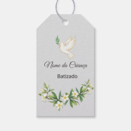 Etiqueta de Presente para Batizado Personalizada Presentetikett
